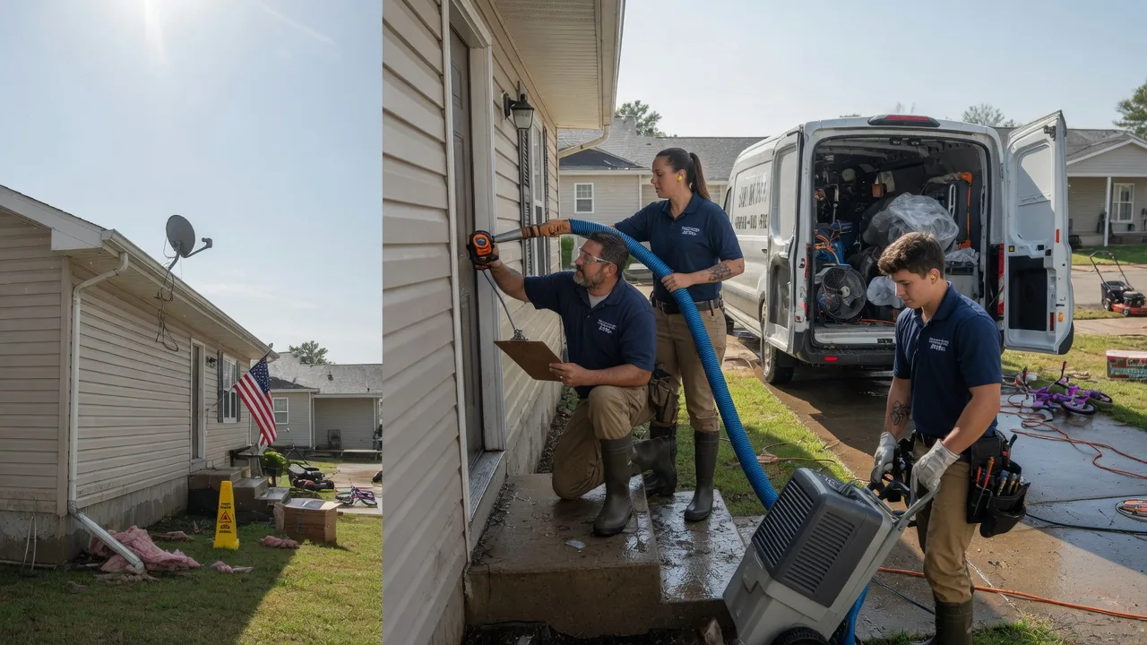 Ceiling Water Damage Restoration in Milford, KS near me